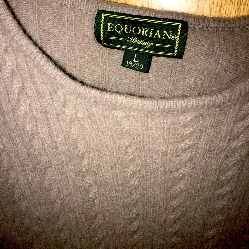 Ladies Equorian Lambswool sweater in size 18/20.